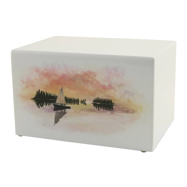 Somerset Sailboat, Cremation Urn, MDF