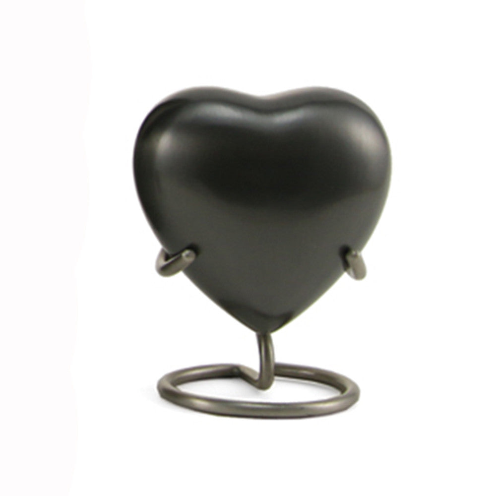 Slate Classic Flag Heart Cremation Urn