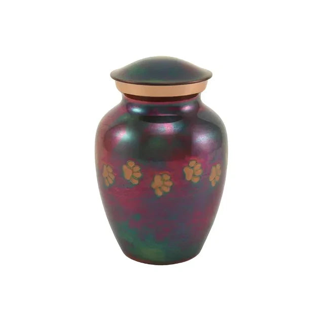 Classic Paw Raku, Cremation Urn, Small for Dog or Cat, up to a 40lbs