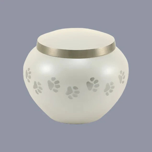 Odyssey Pearl, Pet Paws Cremation Urn, up to 70lbs Pet, Multiple Sizes