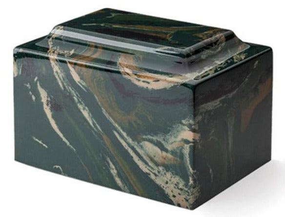 Camouflage, Cultured Marble Cremation Urn, Made in USA, Memory Lane Urns