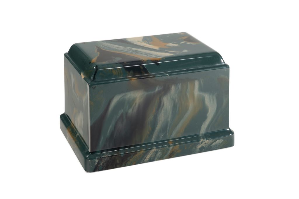 Camouflage, Cultured Marble Cremation Urn, Made in USA, Memory Lane Urns