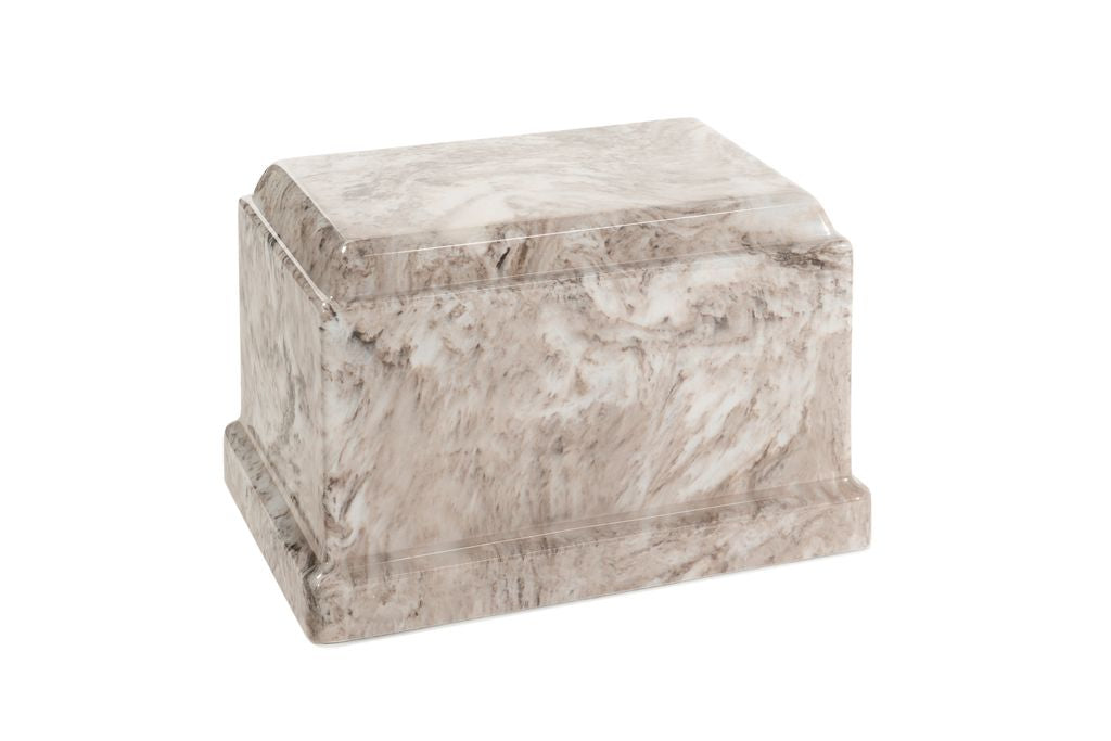 Cashmere, Cultured Marble, Adult Cremation Urn, Memory Lane Urns