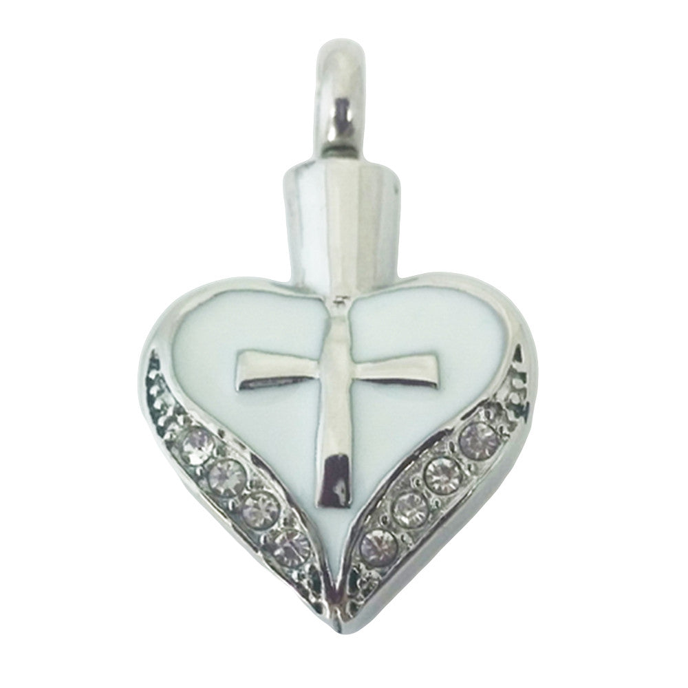 Sacred Heart, Stainless Steel, Cremation Pendant