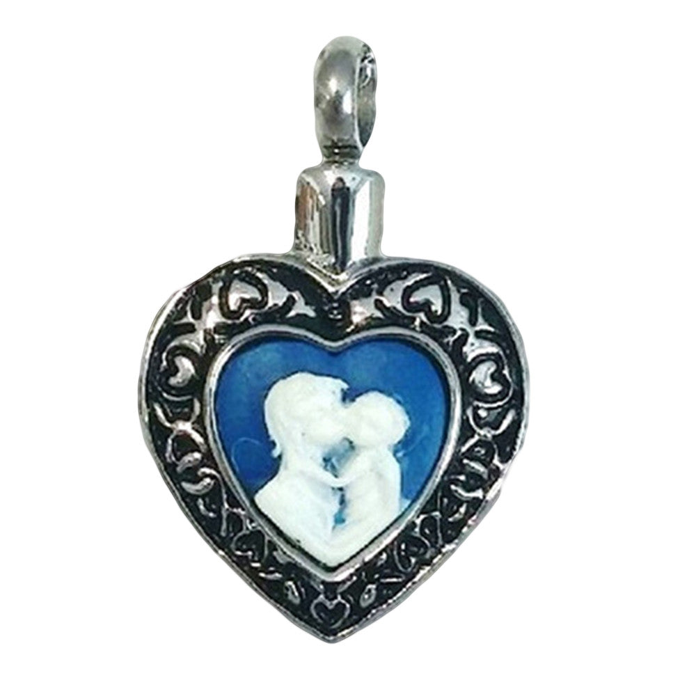 Mother and Child, Stainless Steel, Cremation Pendant