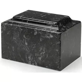 Ebony, Cultured Marble, Adult Cremation Urn, Memory Lane Urns