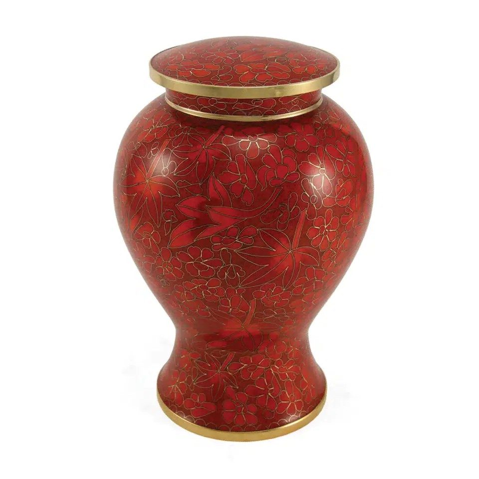 Etienne Autumn Leaves, Adult Ash Urn, Floral, Memory Lane Urns