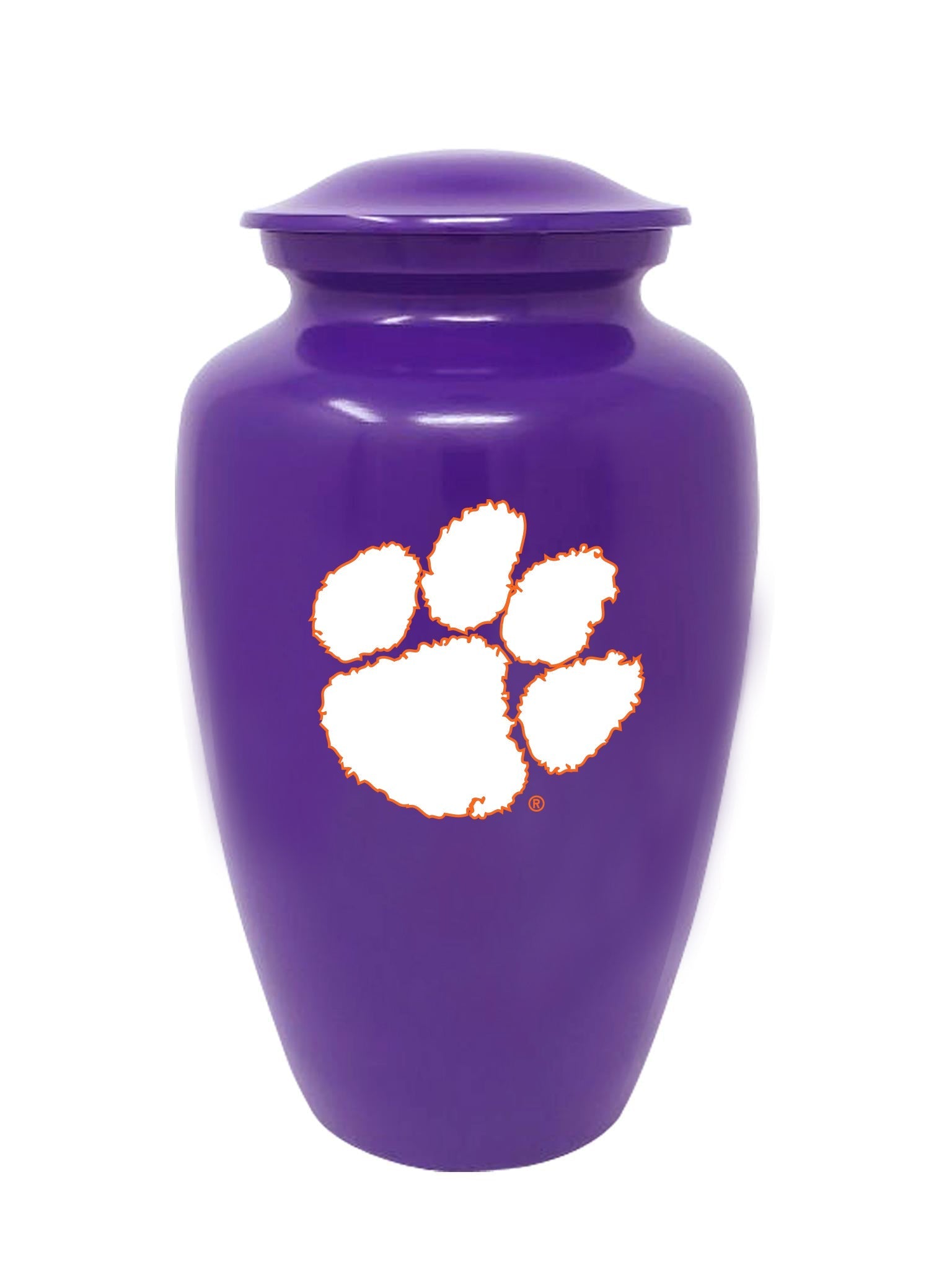 Clemson University Cremation Urn, Adult Ash Urn, Can be Engraved