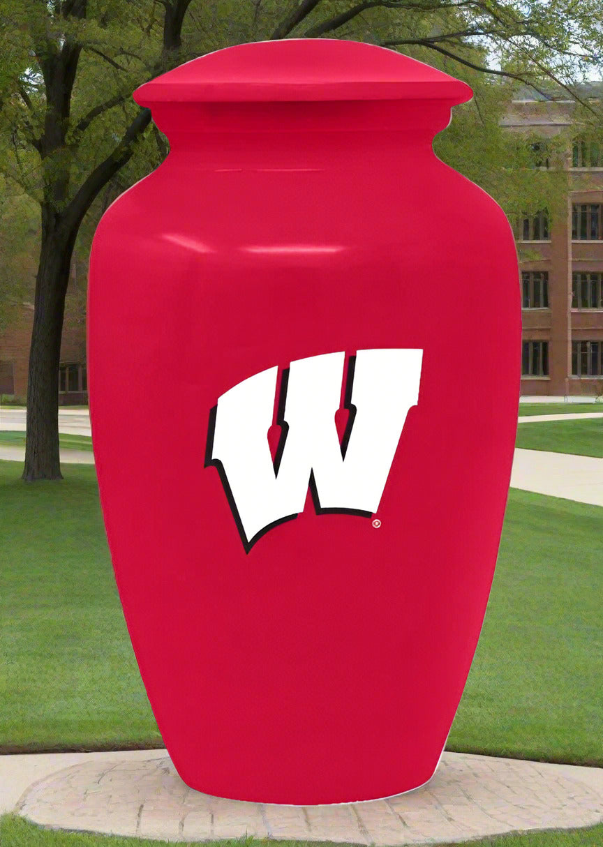 University of Wisconsin Cremation Urn |  Wisconsin Adult ash cremation urn | Can be Engraved