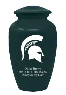 Michigan State, Cremation Urn, Collegiate Adult Ash Cremation Urn