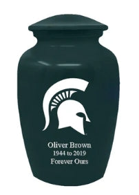 Michigan State, Cremation Urn, Collegiate Adult Ash Cremation Urn
