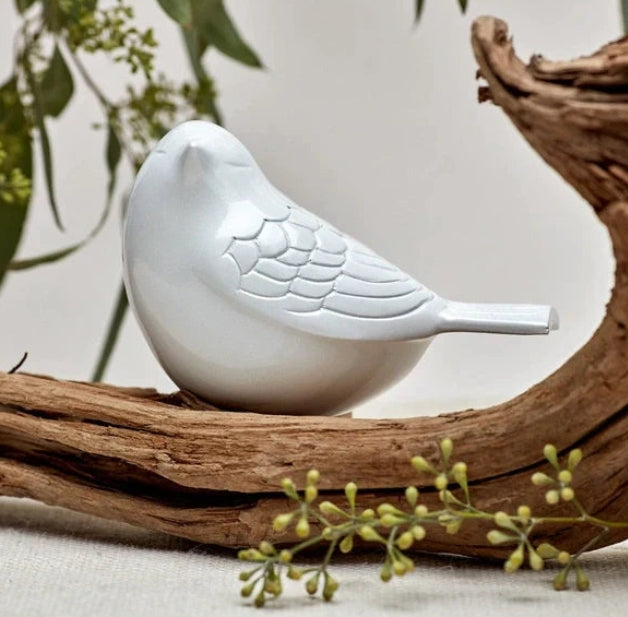 Cardinal Songbird Keepsake, Cremation Urn, Variety of Colors, Metal Songbird Keepsake