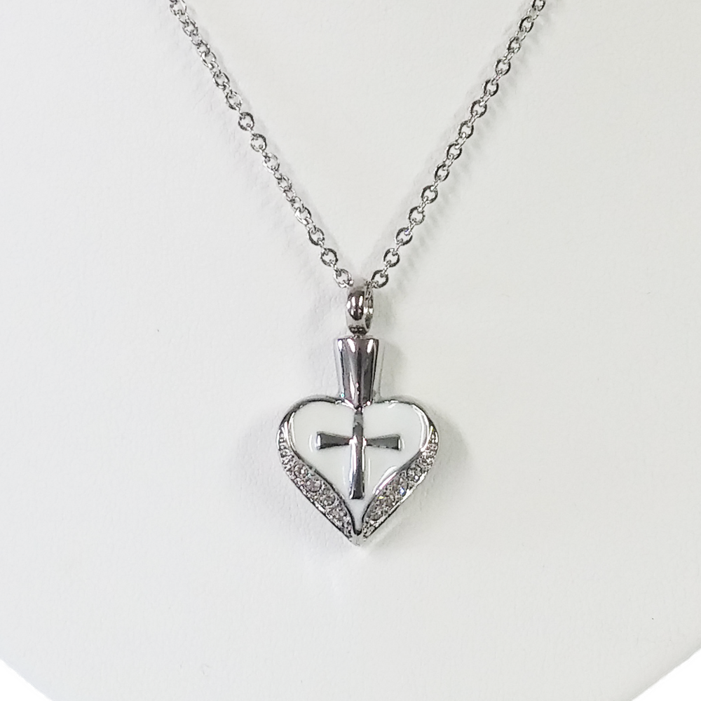 Sacred Heart, Stainless Steel, Cremation Pendant