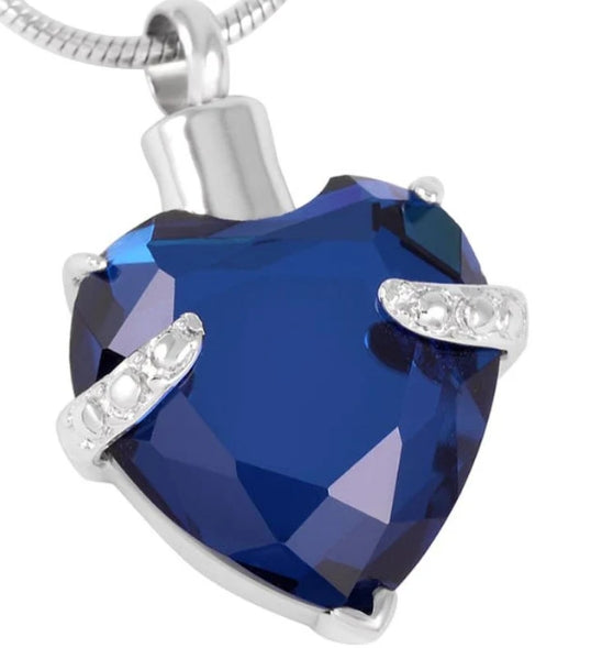Hold My Heart, Cremation Pendant, Variety of Colors