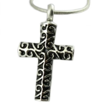 Fancy Cross, Cremation Pendant