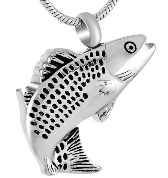 Stainless Steel Dolphin Cremation Pendant