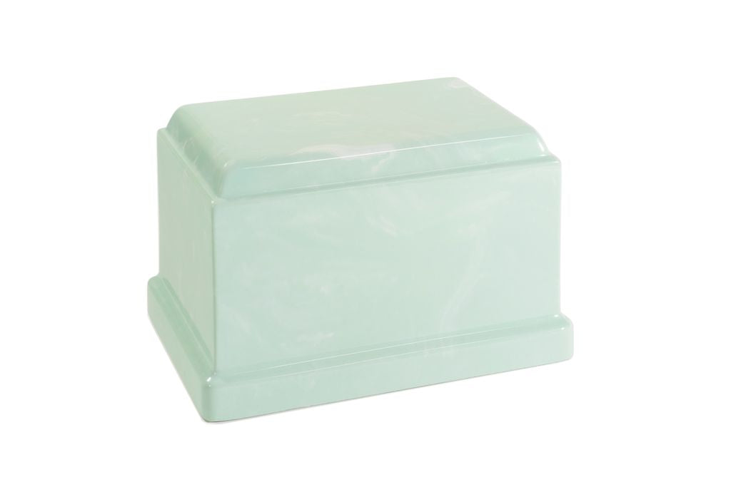 Seafoam, Cultured Marble, Adult Cremation Urn, Memory Lane Urns