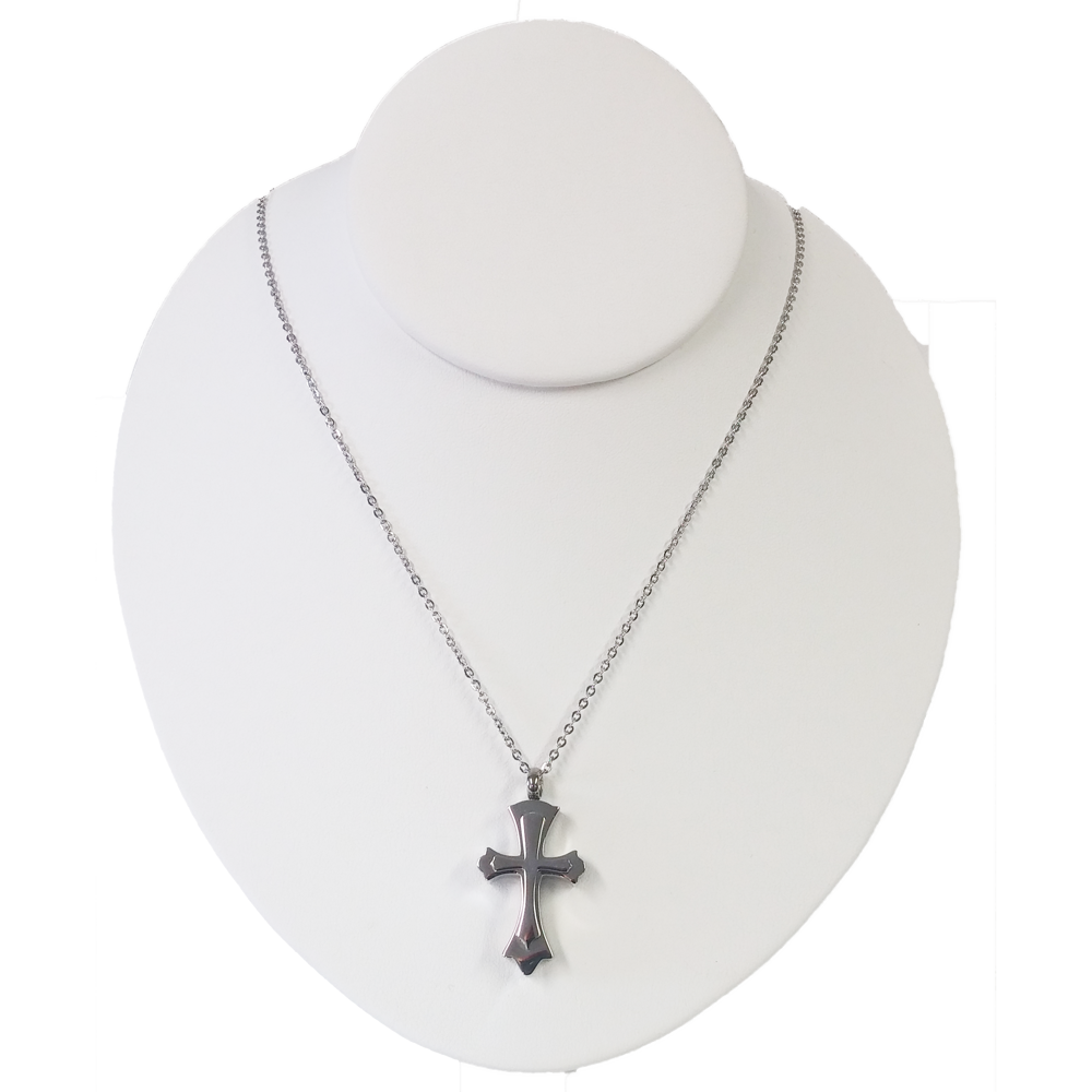 Stacked Cross Cremation Pendant