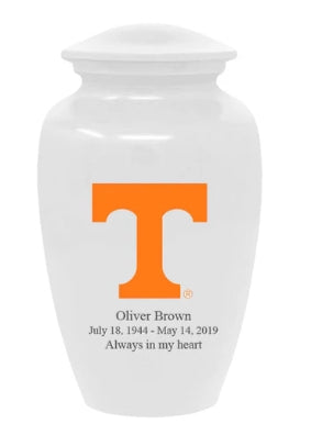 University of Tennessee Cremation Urn, Collegiate Adult Ash Cremation Urn