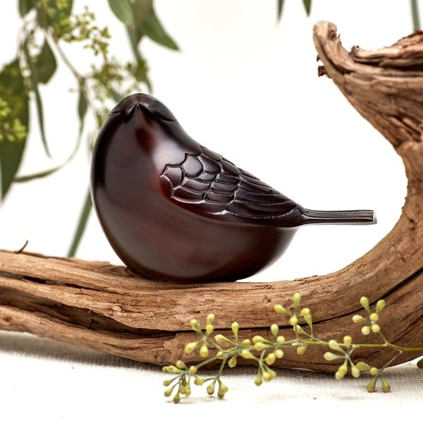 Cardinal Songbird Keepsake, Cremation Urn, Variety of Colors, Metal Songbird Keepsake