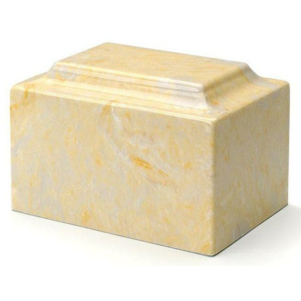 Gold, Cultured Marble Cremation Urn