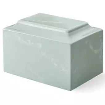 Seafoam, Cultured Marble, Adult Cremation Urn, Memory Lane Urns